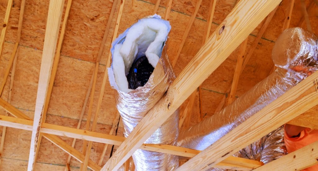 Thermal Insulation Wrapping for HVAC Ducts 1