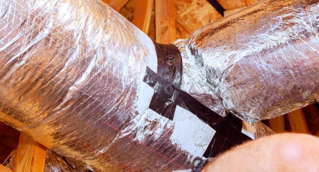 Thermal Insulation Wrapping for HVAC Ducts